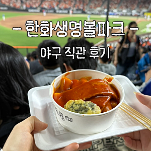 대전한화생명볼파크 야구 직관 후기｜주차·먹거리·123·214·215구역 좌석뷰