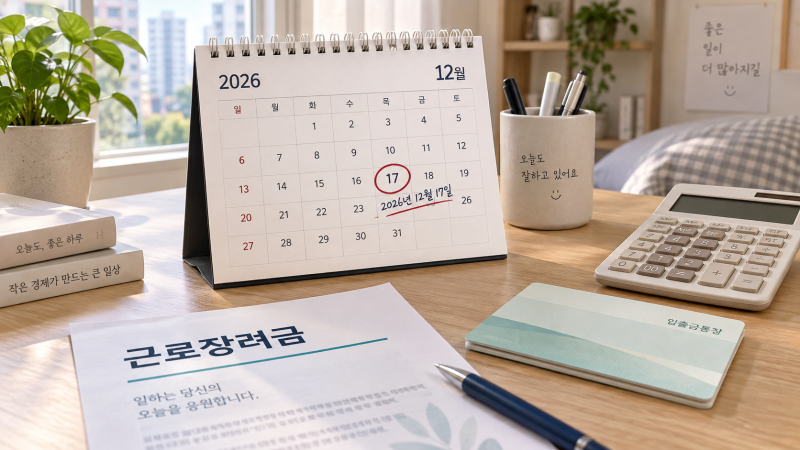 2026년 상반기 근로장려금 지급일은 언제? (+35% 선지급액·2027년 정산 금액 계산)