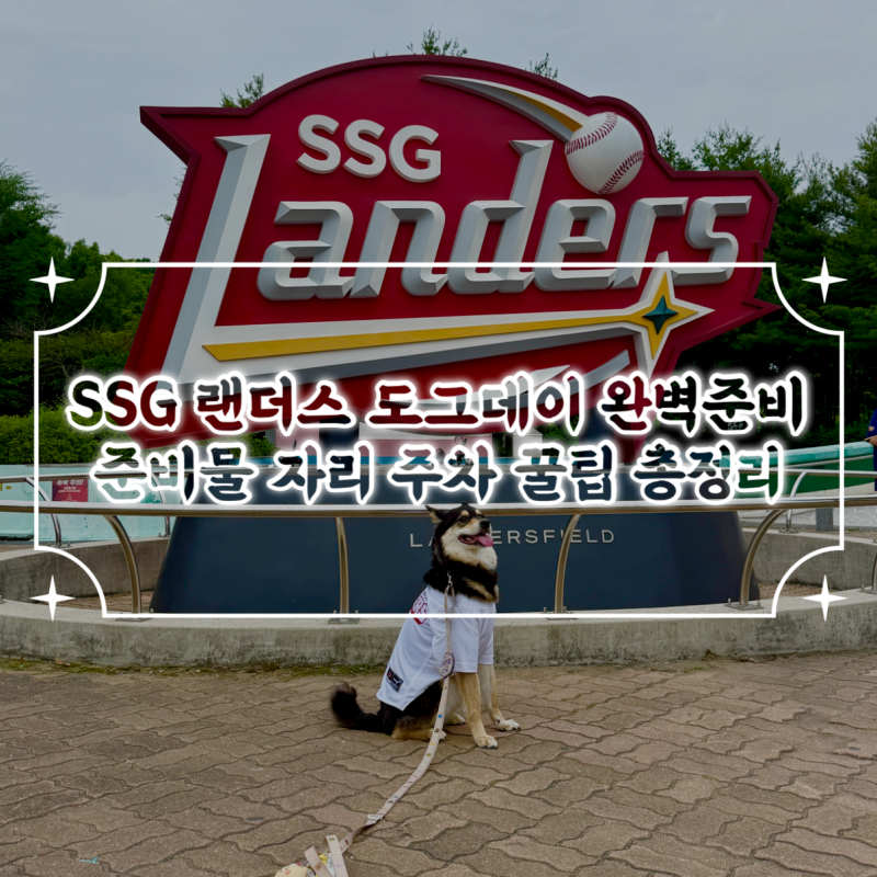 SSG 랜더스 도그데이 필수 준비물 & 꿀팁 총정리 주차장 입장시간