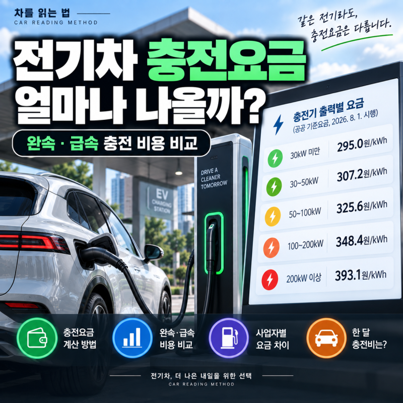 전기차 충전요금, 얼마나 나올까?｜완속·급속 충전 비용 비교