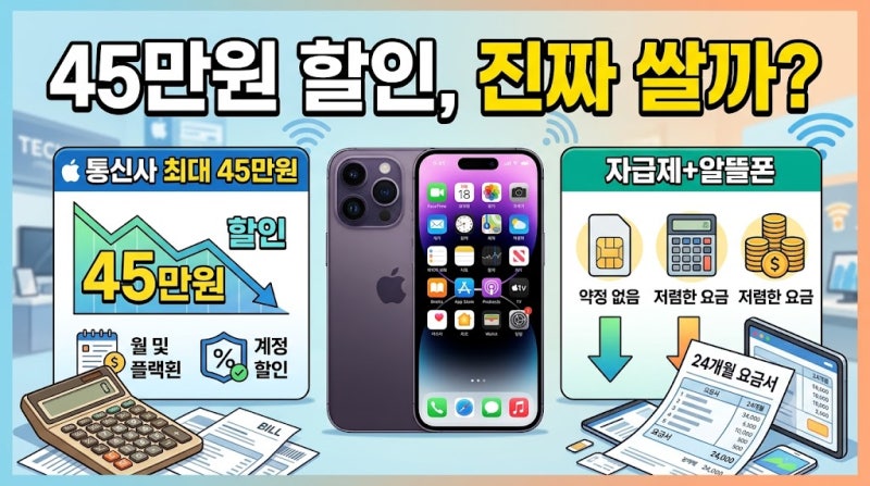 45만원 할인이라더니 요금제가 10만원? 아이폰18 Pro 진짜 싸게 사는 방법