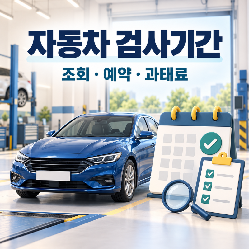 자동차 검사기간 조회·예약 방법 총정리｜과태료 최대 60만원 피하려면?