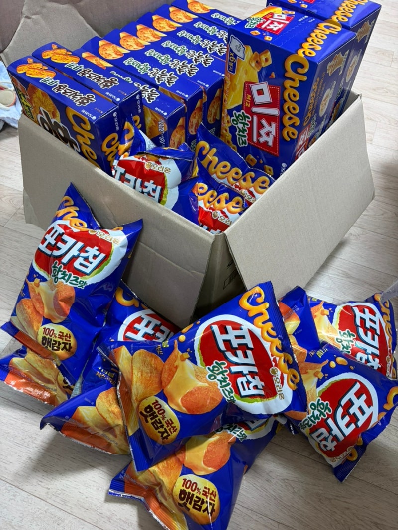 촉촉한 황치즈칩 재출시 + 황치즈 포카칩