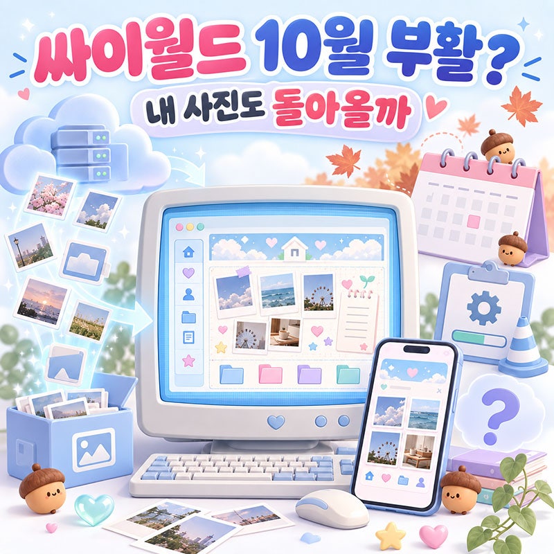 싸이월드 10월에 다시 열린다? 사진첩 복구는 아직 기다려야 하는 이유