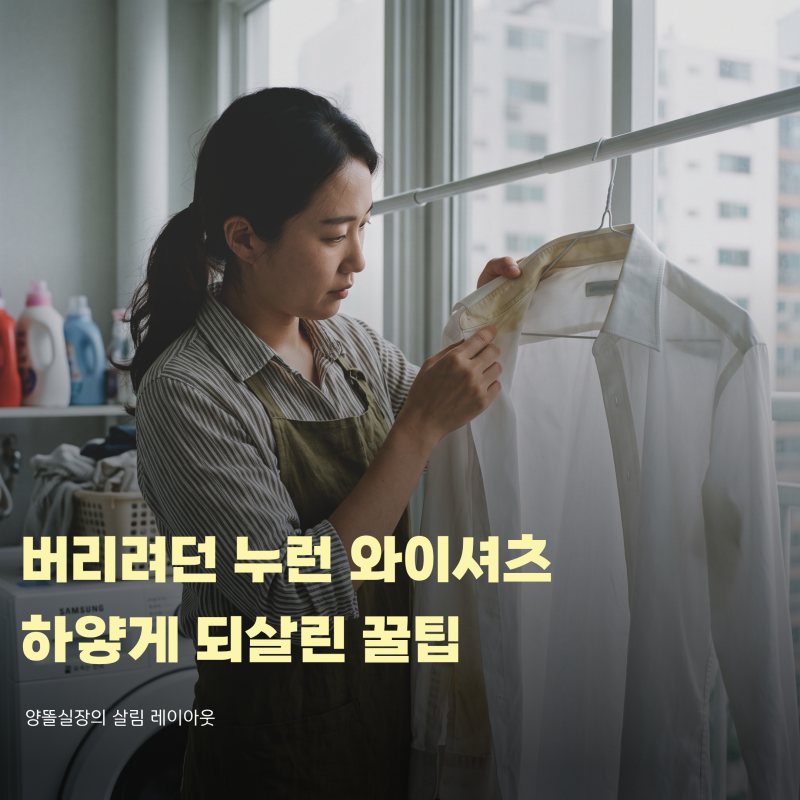 와이셔츠 하얗게 빠는 법, 세탁소 맡겨도 안 빠지던 목 때 직접 지운 후기