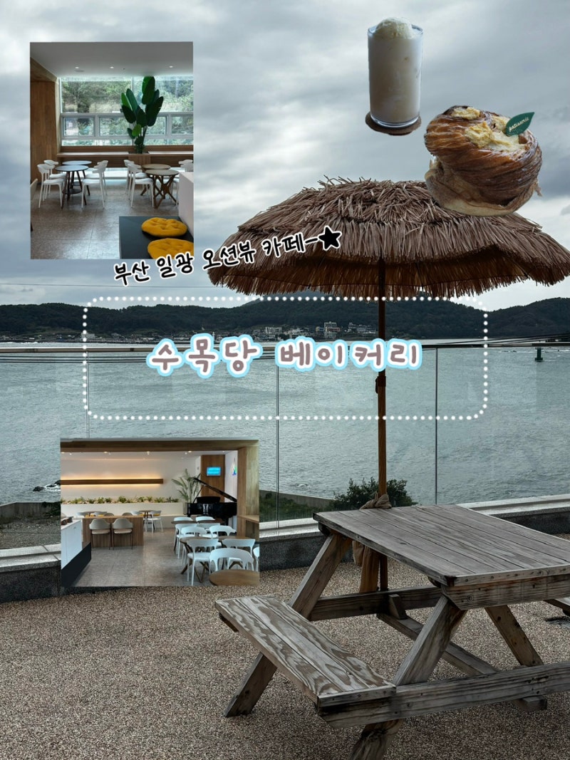 부산 일광 신상카페 수목당베이커리 일광 오션뷰 카페 추천 기장 애견동반 카페