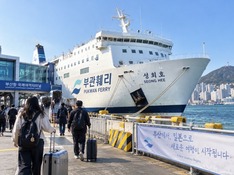 부산에서 시모노세키 배편 부관훼리 타고 일본여행