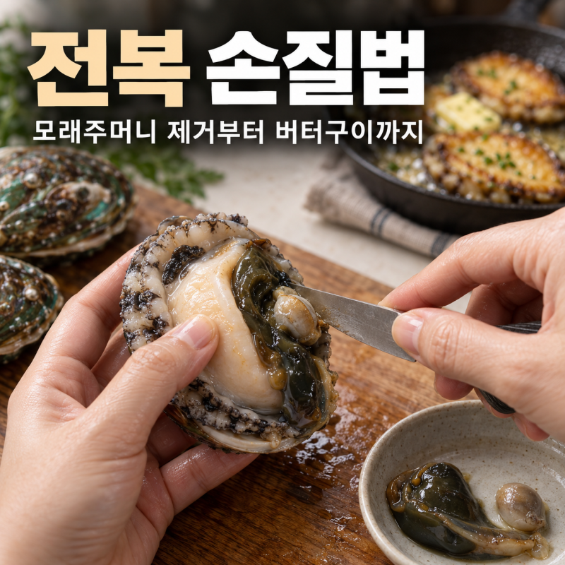전복 손질법, 모래주머니 제거부터 버터구이까지 한번에 끝내기
