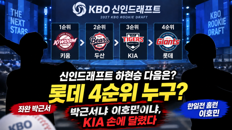 신인드래프트 하현승 다음은? 롯데 4순위 박근서냐 이호민이냐, KIA 손에 달렸다