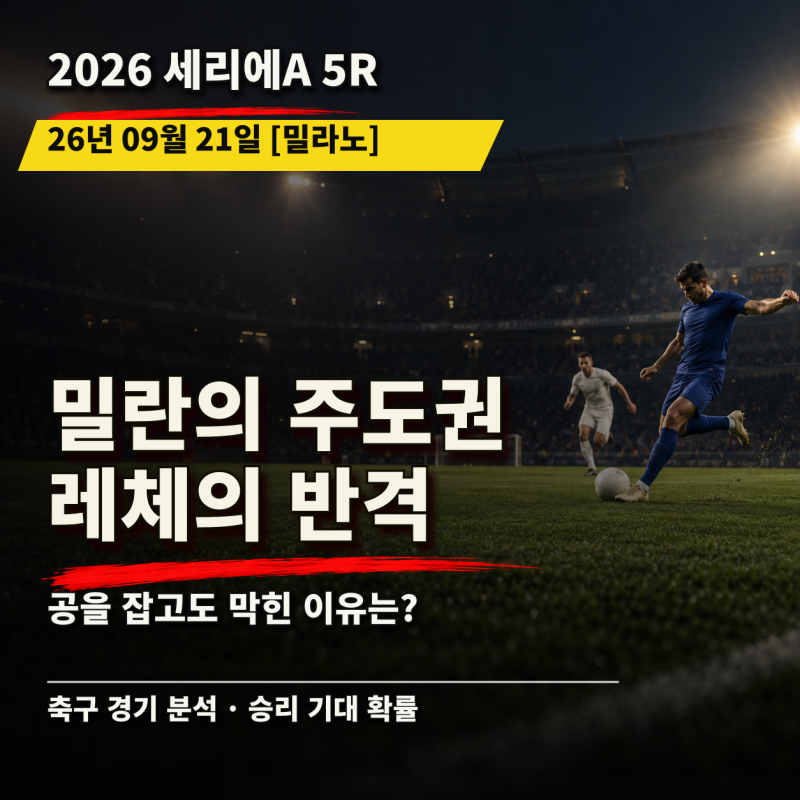 [26.09.21 세리에A AC밀란 vs 레체] 산 시로 100년의 밤, 밀란은 더 좋은 기회를 만들까