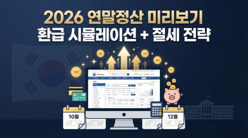 2026 연말정산 미리보기 조회방법 총정리, 남은 기간 절세 전략까지 한눈에