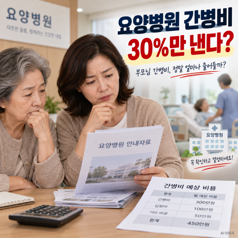 요양병원 간병비 70% 지원? 2026년 현재 부모님이 바로 받을 수 있는 건 아닙니다
