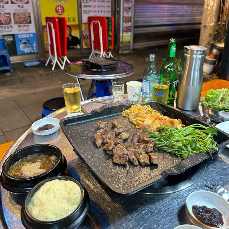 [서울/종로] 종로3가 갈매기살 골목 야장맛집 갈매기살 맛집 진주대박집