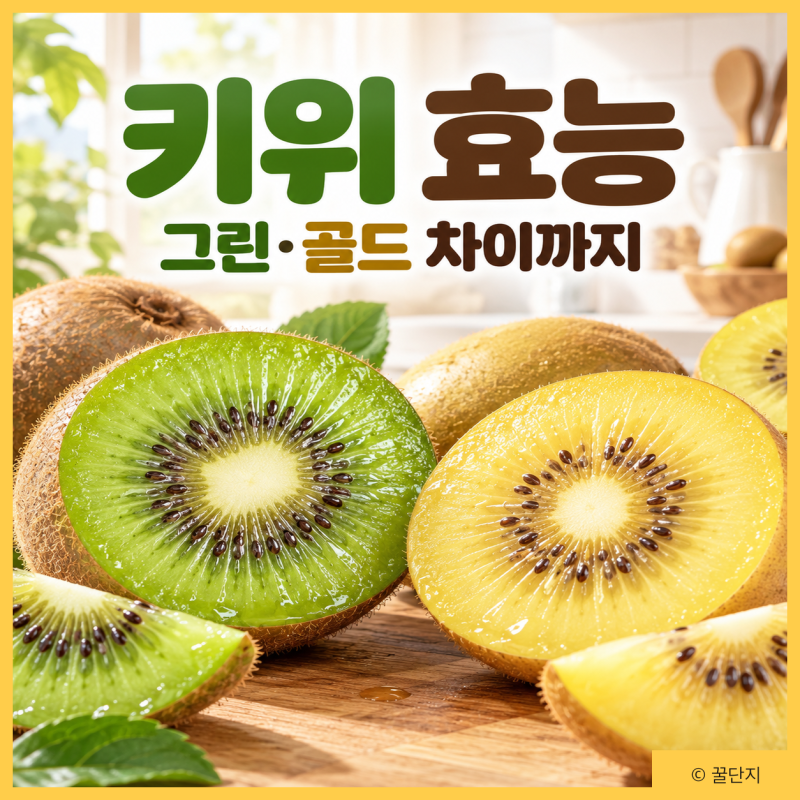 키위 효능, 그린 키위 골드 키위 차이는? 영양성분 칼로리 먹는법 부작용