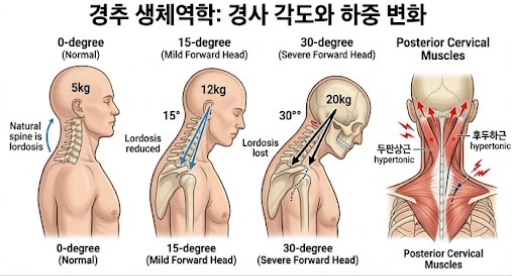 [안산 일자목·거북목 교정] 모니터만 보면 목덜미가 뻐근하고 두통까지 온다면: 경추 C자 커....