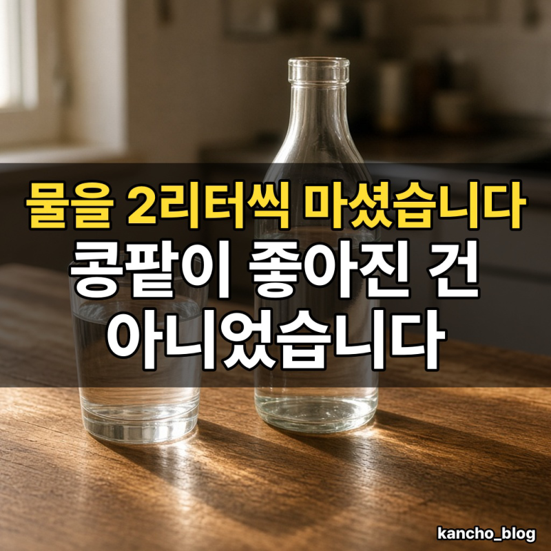 "물을 2리터씩 마셨습니다" 콩팥이 좋아진 건 아니었습니다｜신장에 좋은 물 마시는 법