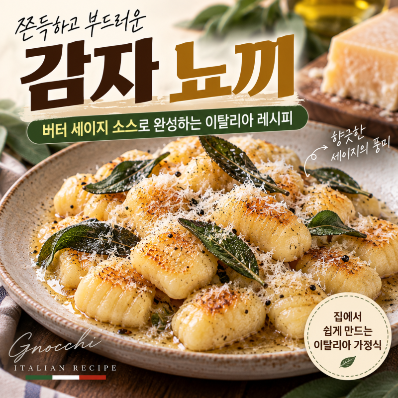 버터 세이지 감자 뇨끼