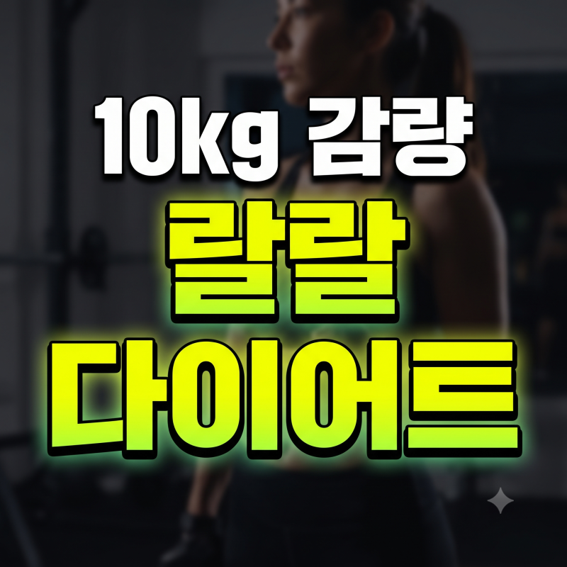 랄랄 다이어트 방법 10kg 감량 비법(+식단 보조제)