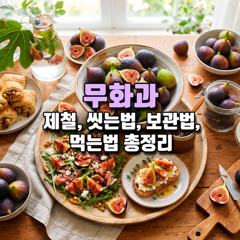 무화과껍질 먹어도 될까? 무화과씻는법부터 보관법, 먹는법까지