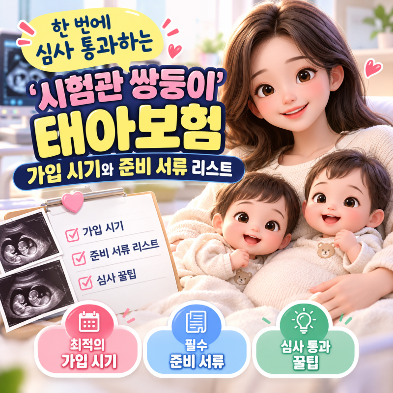 초보맘 필독! 시험관 쌍둥이 태아보험 가입 시기 및 필수 서류 완벽 총정리 가이드