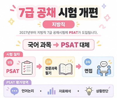 7급 공무원시험 2027년 개편 보고 계획을 다시 짰어요