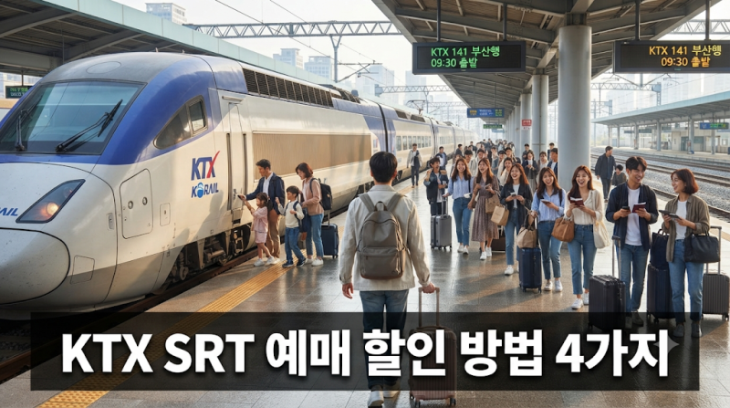 KTX SRT 예매 할인 방법 4가지 & N카드 힘내라청춘 할인율 및 취소 위약금 정리