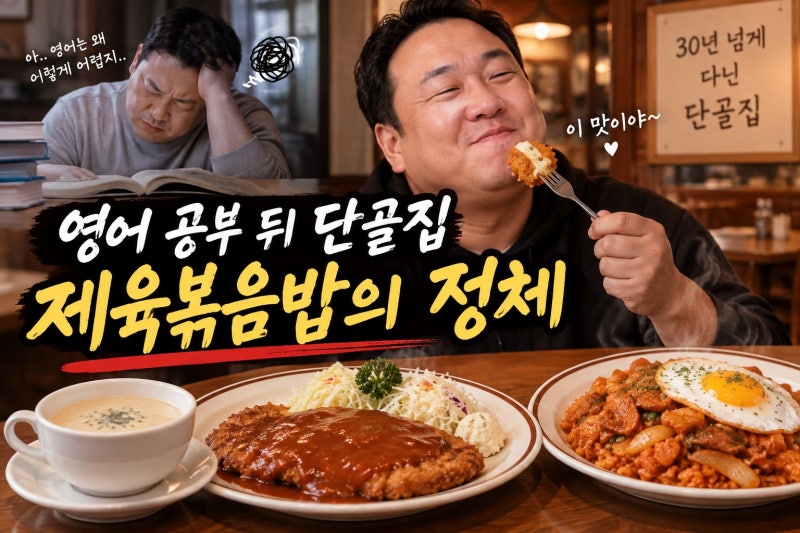 구성환, 제육볶음과 영어 스트레스 뒤 찾은 단골집 확인