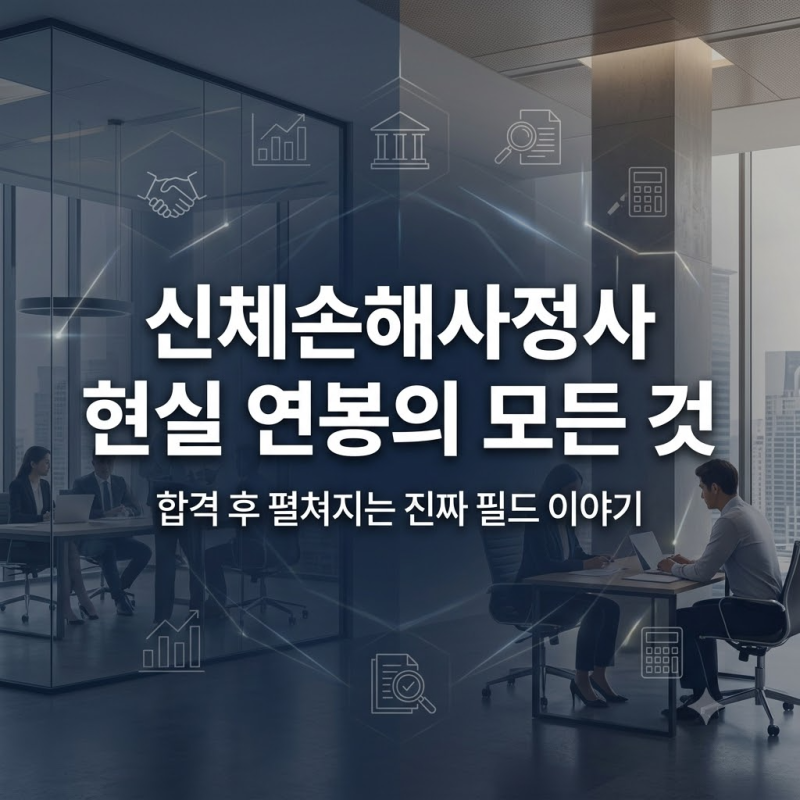 "합격만 하면 연봉 6천 보장될까?" 신체손해사정사 현실과 소속별 연봉 격차