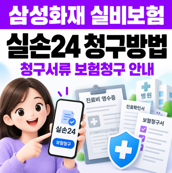 삼성화재 실비보험 청구 어떻게 하나요? 청구서류와 실손24 보험청구방법