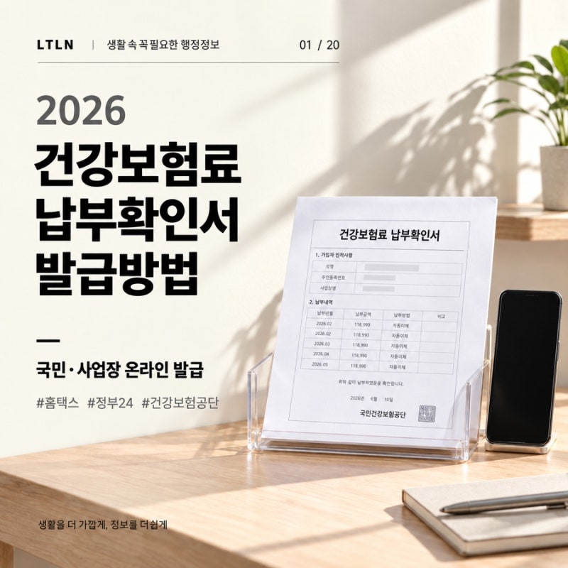건강보험료 납부확인서 발급방법｜온라인·모바일에서 받는 법