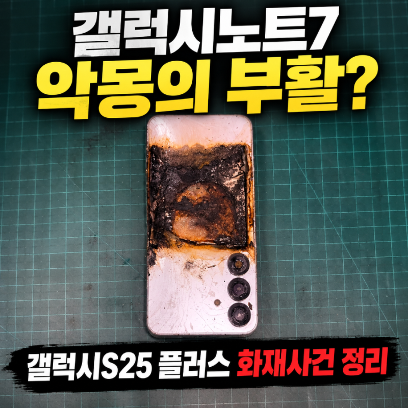 갤럭시노트7 악몽 부활? 갤럭시S25 플러스 화재사태 정리
