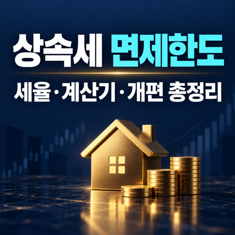 상속세 면제한도와 세율 계산기 총정리 개편안·증여세까지