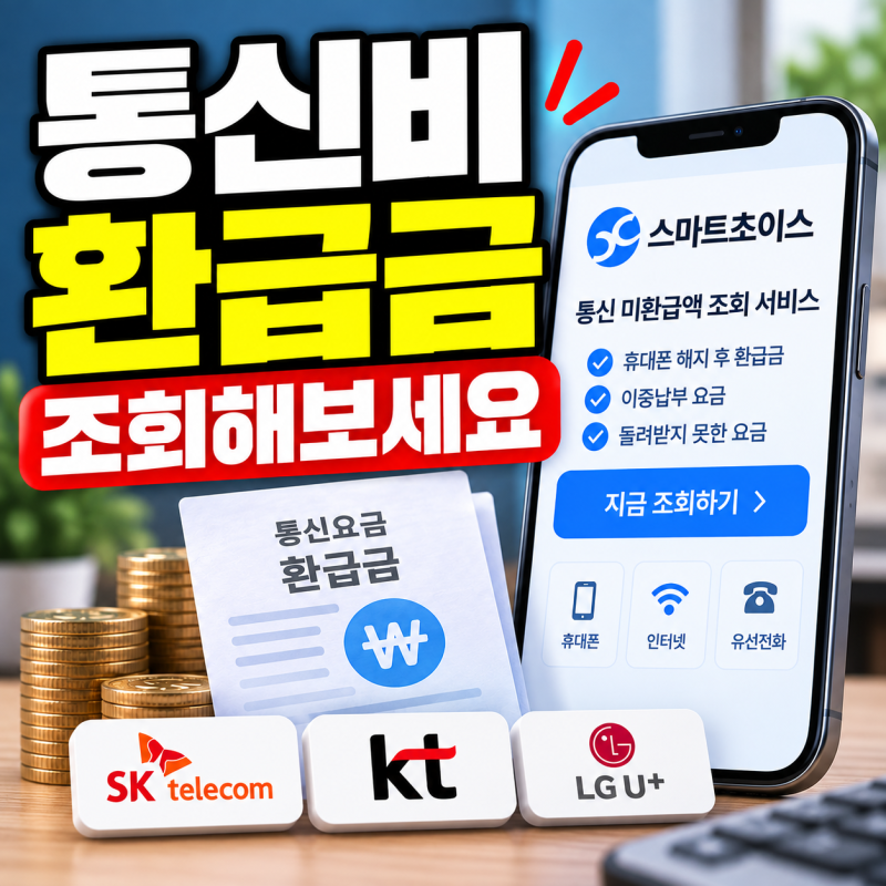 통신비 환급금 조회 방법, 휴대폰 해지했다면 꼭 확인하세요