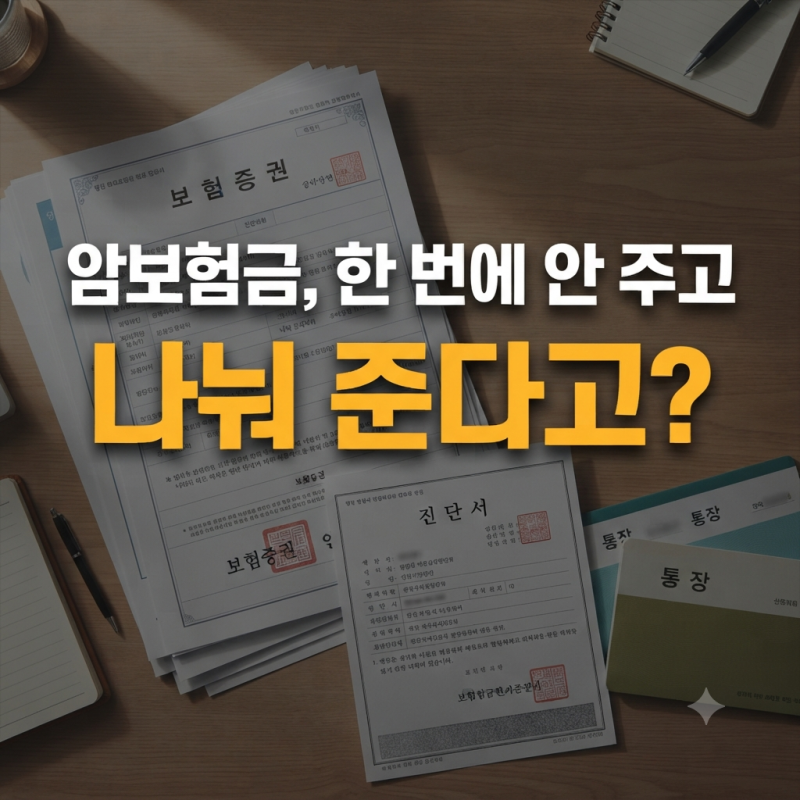 분할보험금·중도보험금이란? 지급조건부터 보험금 청구방법까지