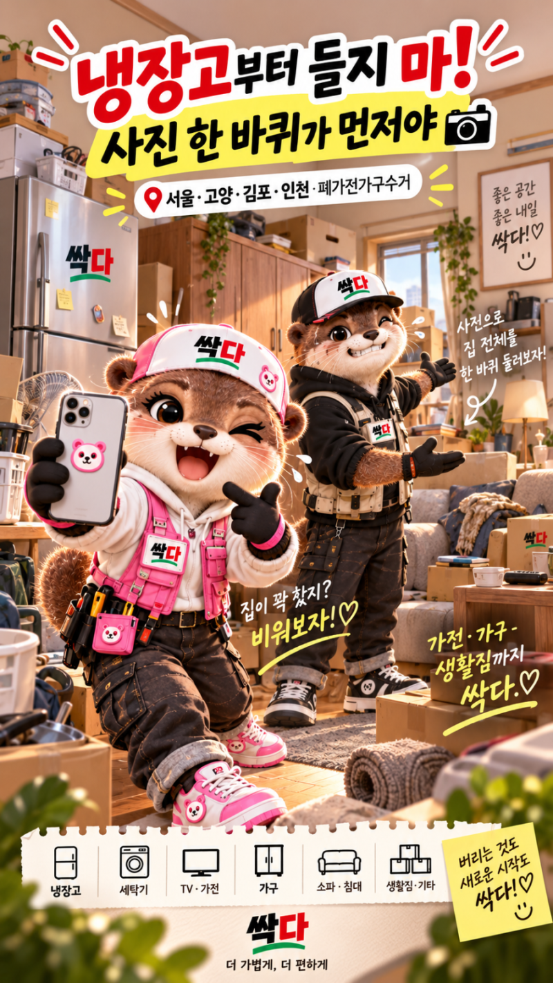 냉장고부터 들지 마! 사진 한 바퀴가 먼저야