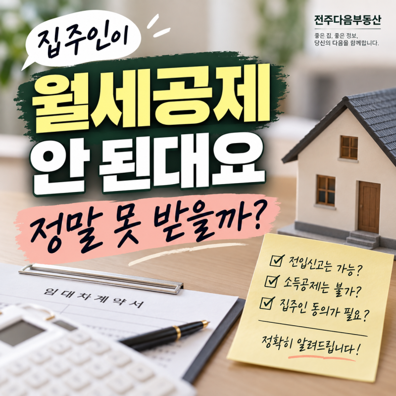 집주인이 “월세 소득공제는 안 됩니다”라고 합니다｜임대인이 못 하게 할 수 있을까?