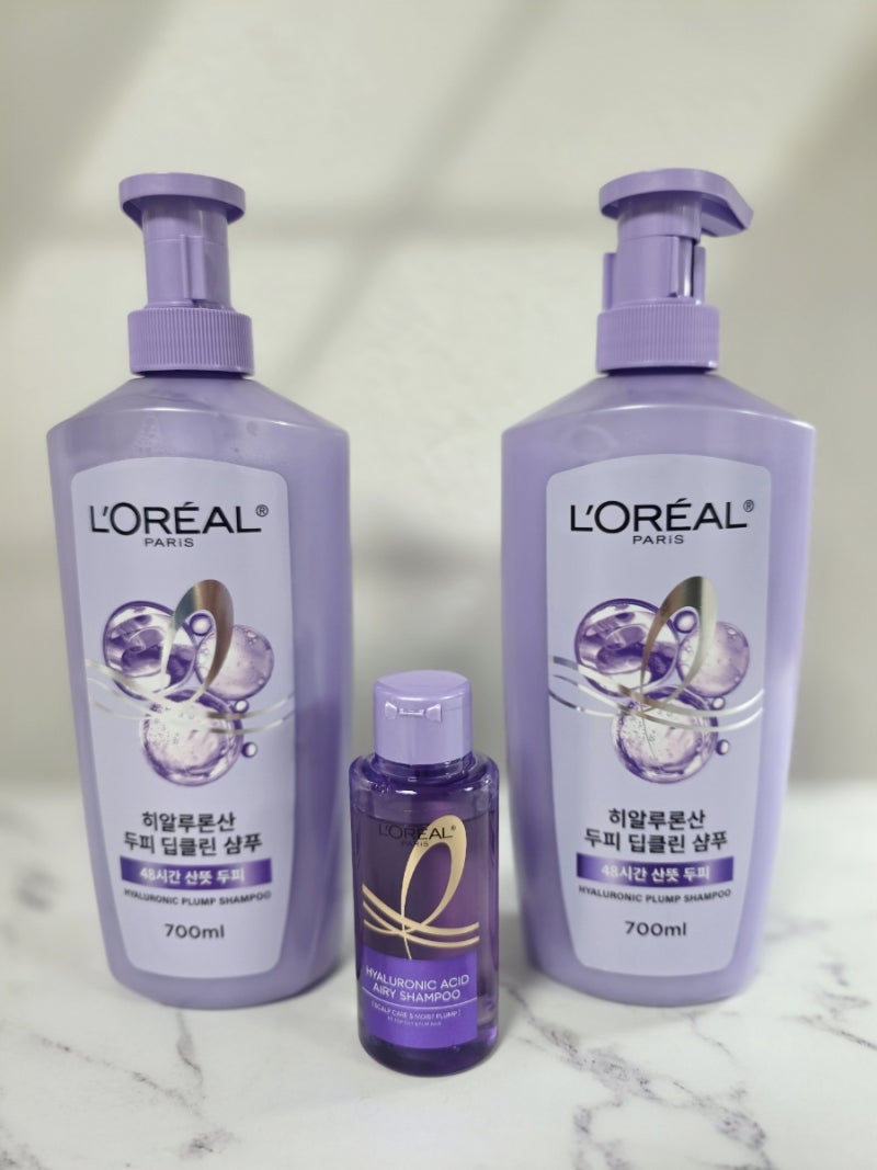 [내돈내산] 로레알 샴푸 히알루론산 두피 딥클린 700ml 한달 사용후기
