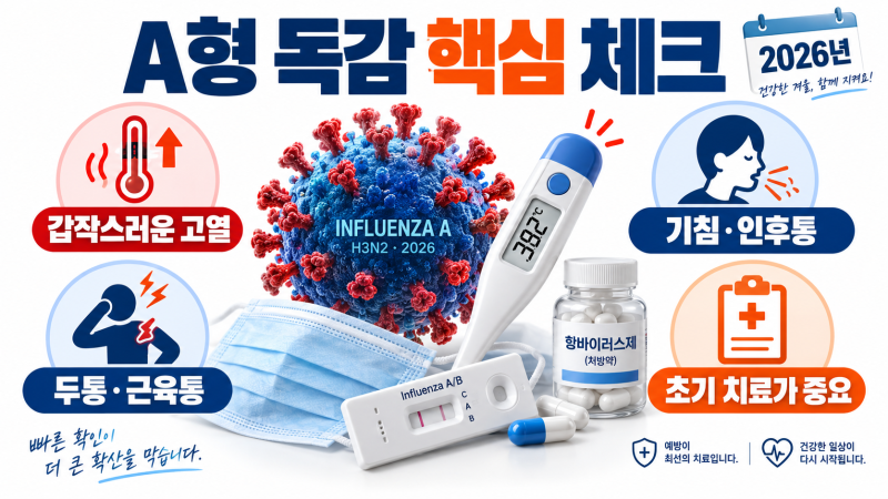 A형 독감 걸리면 어떻게 해야 할까? 고열·격리·검사비·수액 총정리