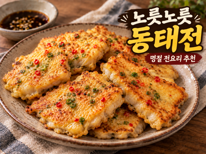 냉동 동태전 레시피 비린내 없이 고소한 생선전 명절음식