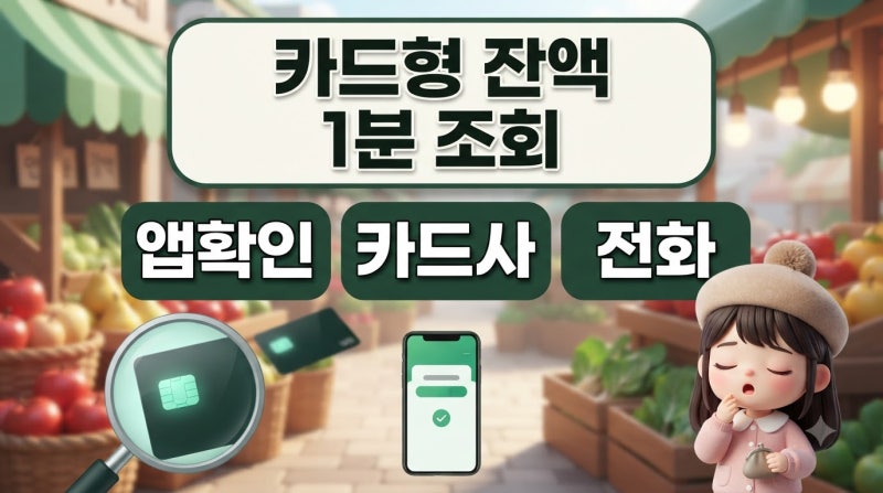 온누리상품권 카드형 잔액 조회 방법