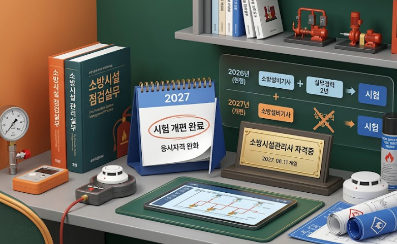 2027년 소방시설관리사 응시자격 대개편 실무 경력 폐지와 맞춤형 합격 전