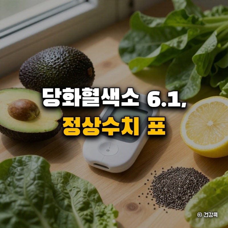 당화혈색소 6.1, 정상수치 표 총정리 가이드 대처법