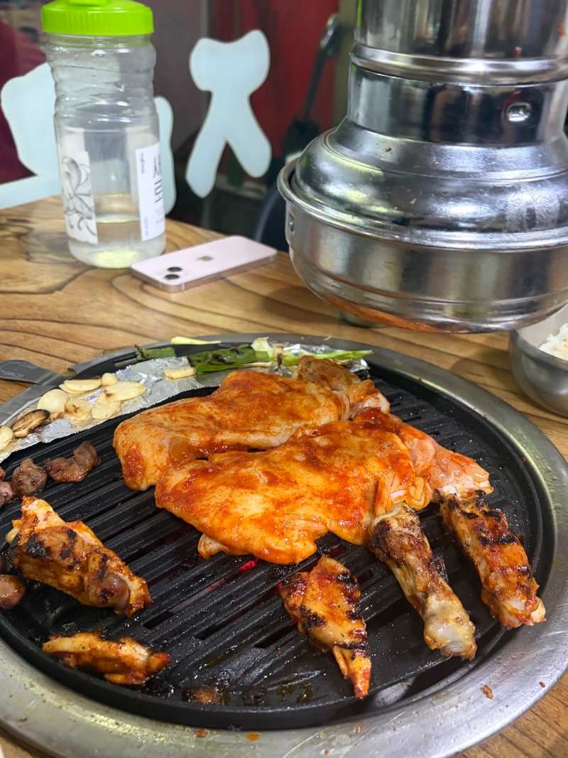 인천 산곡동 맛집@기차길 닭 숯불구이@