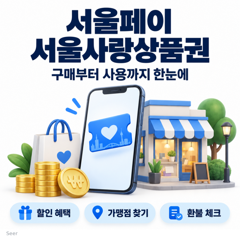[할인행사] 속속 완판되고 있는 서울페이플러스 서울사랑상품권 구매방법·사용처·환불조건....