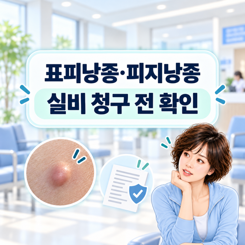 표피낭종과 피지낭종, 실비 청구 전 확인할 5가지