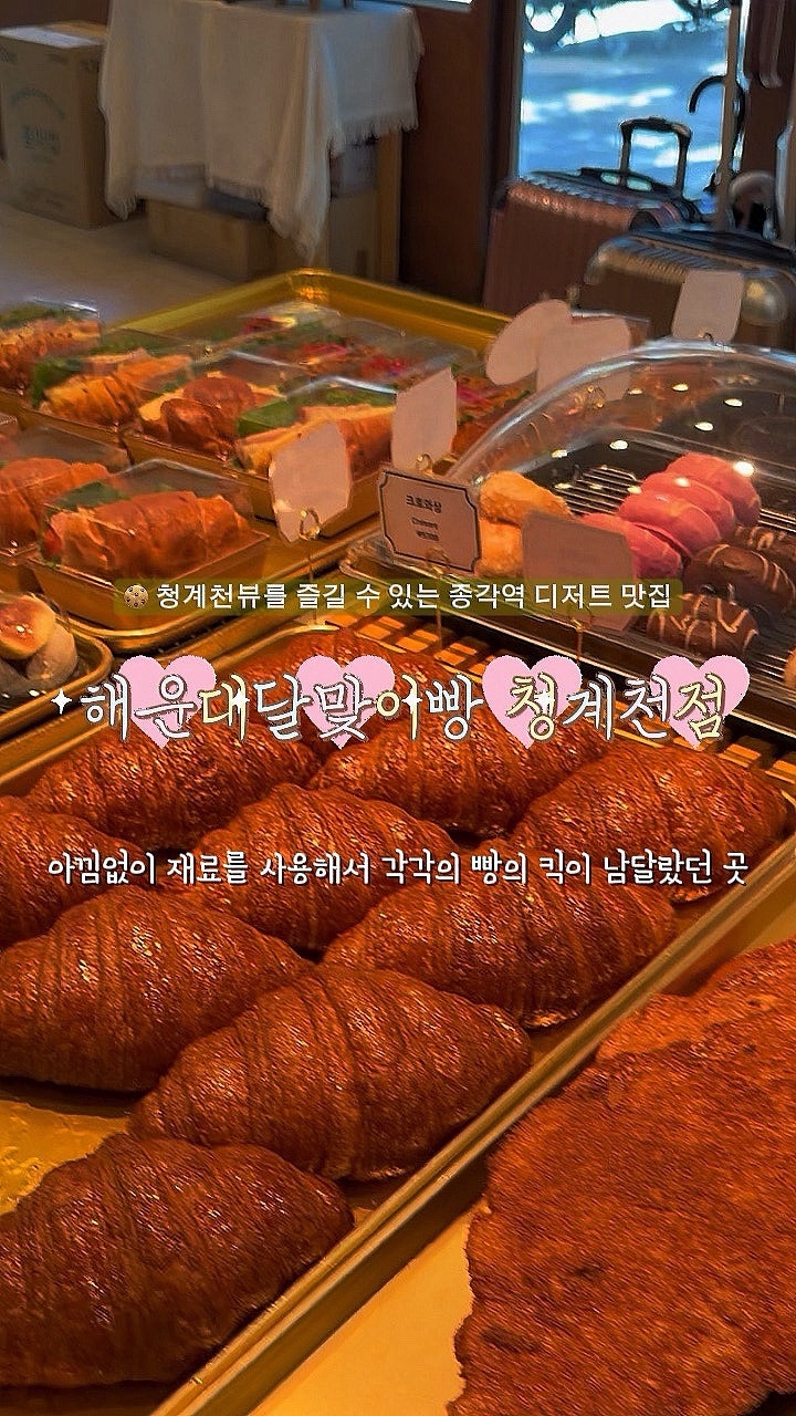 해운대달맞이빵 청계천점 :: 종각역 빵집 추천｜청계천뷰 베이커리카페｜매일 만든 50여종 ....