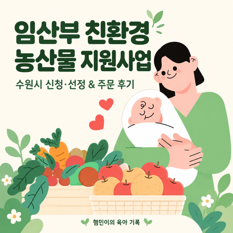 임산부 친환경 농산물 지원사업｜수원시 선정 및 주문 후기