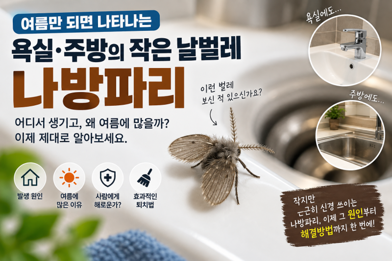 여름에 날아다니는 벌레, 나방파리 발생 원인