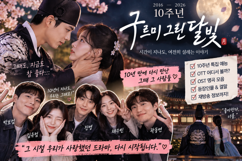 구르미 그린 달빛 10주년 다시 뭉쳤다｜박보검 김유정 OTT·OST·결말·재방송 총정리