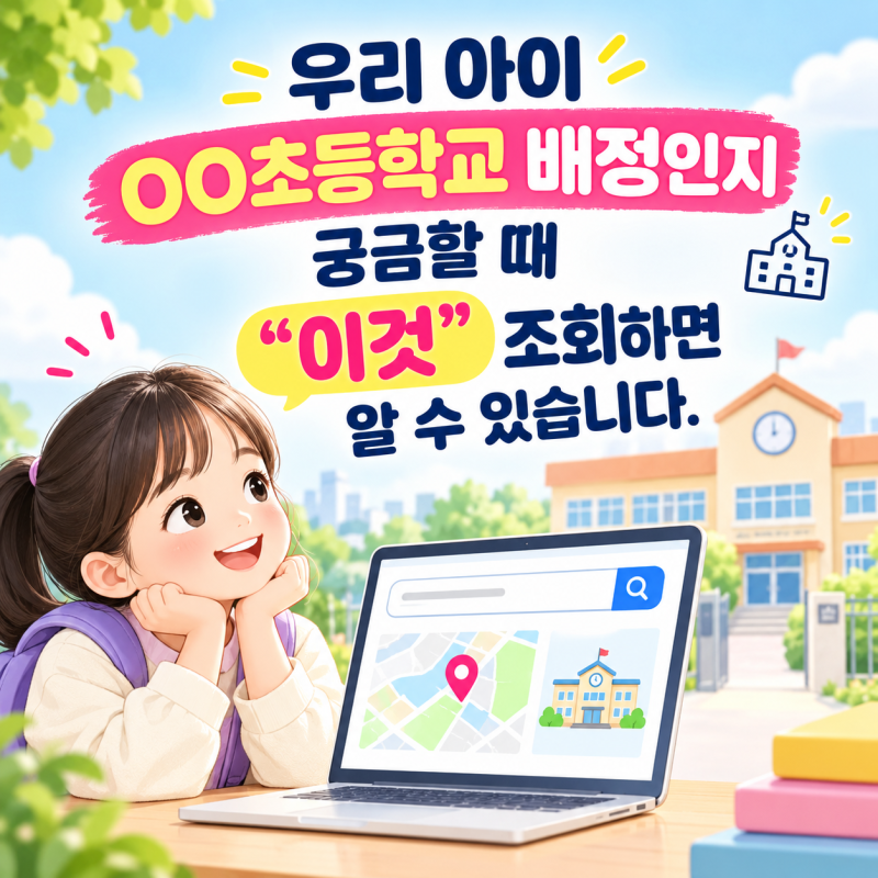 초등학교 통학구역? 주소지 기준 배정 학교 미리 알아보는 방법